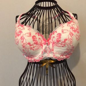 Victoria’s Secret Lined Demi-Buste  Lace Bra 38DD